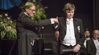 Årshögtiden 2017 vid Umeå universitet. Ceremonin i Aula Nordica.