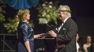 Årshögtiden 2017 vid Umeå universitet. Ceremonin i Aula Nordica.
