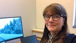 Porträtt på Annica Backman, lektor vid institutionen för omvårdnad vid Umeå universitet