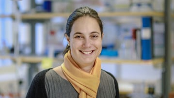 Porträtt på Marta Bally, Institutionen för klinisk mikrobiologi, Umeå universitet.