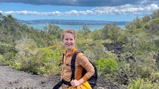 Nina Dahle på vandring, Auckland Nya Zeeland.
