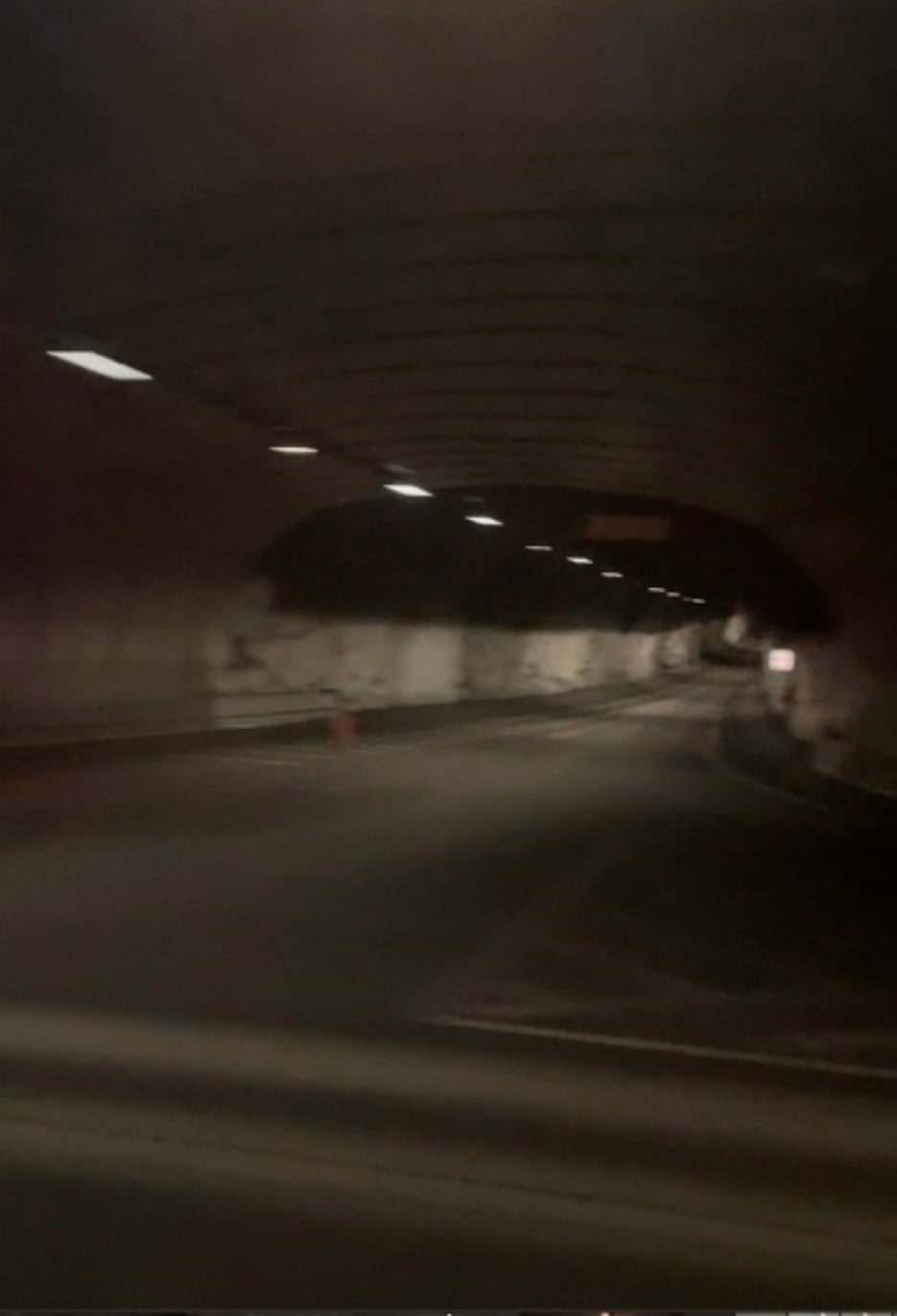 A tunnel with a crossing.