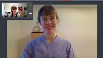 Dietist på distans Sarah Persson