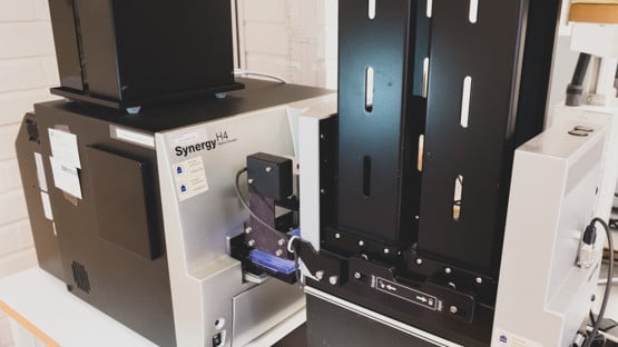 Chemical Biology Consortium Sweden Umeå, instrument park - Synergy™ H4 plate reader, BioTek