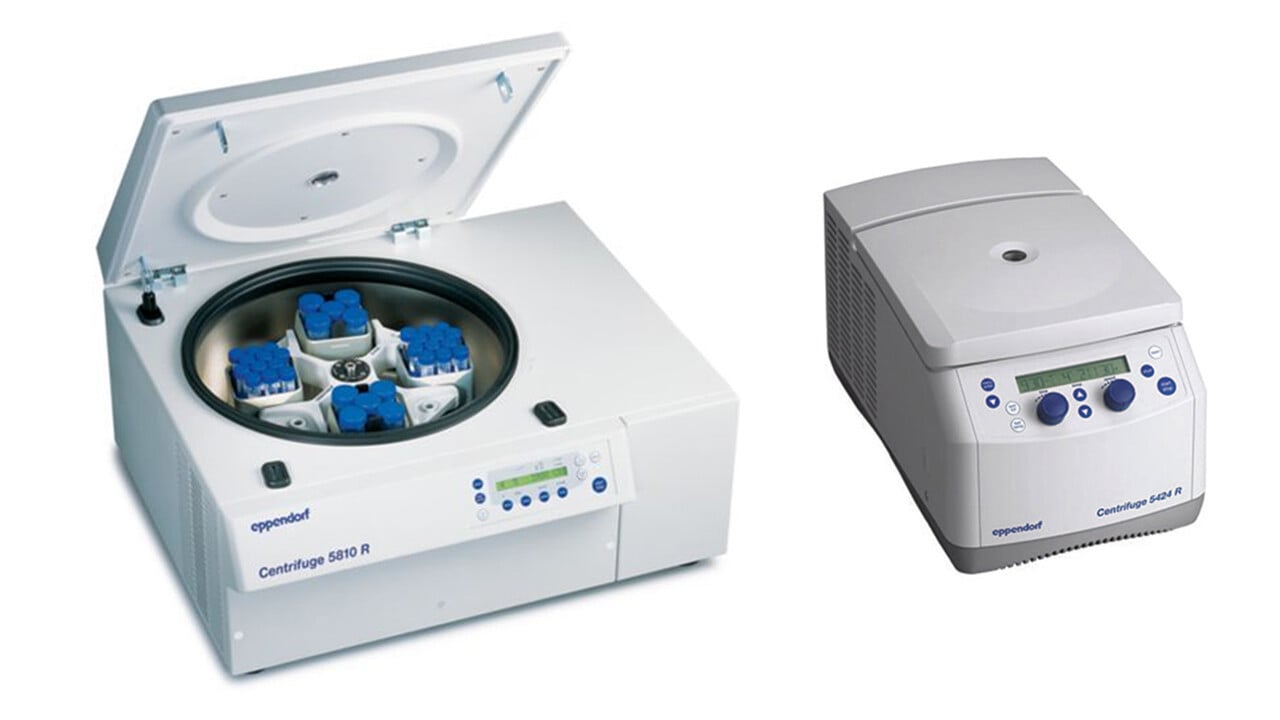 A couple of Eppendorf refrigerated centrifuges for research