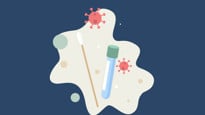 Illustration egenprovtagning covid-19