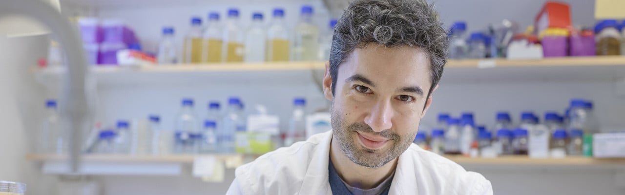 Porträtt på Felipe Cava, universitetslektor vid Institutionen för molekylärbiologi, Umeå universitet.