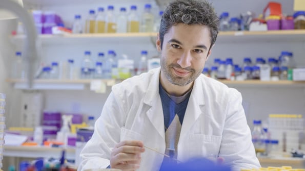 Porträtt på Felipe Cava, universitetslektor vid Institutionen för molekylärbiologi, Umeå universitet.