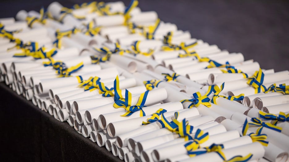 Diplom vid Graduation Ceremony Aula Nordica