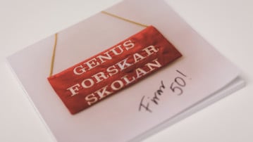 Bild på skrift från genusforskarskolan
