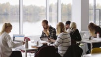 Bild på studenter som grupparbetar