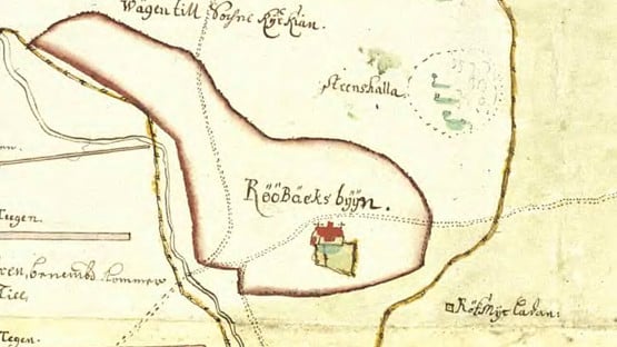 Historisk karta över Röbäck