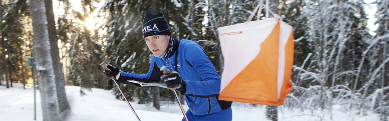 Bild på skidorientering