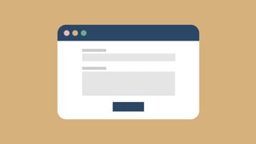Icon depicting a web form
