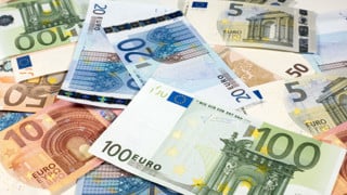 Bild på eurosedlar