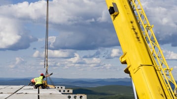 Hotellbygge i Kiruna.