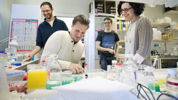 Bild på laboration