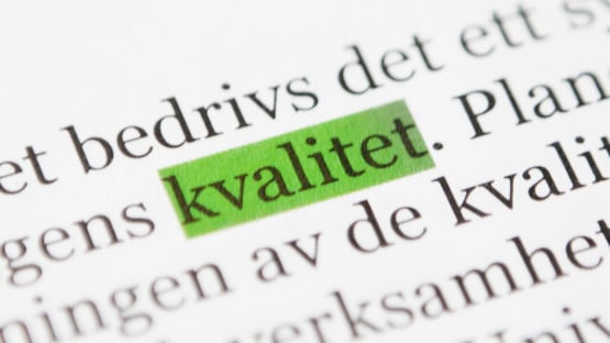 Bild på kvalitet