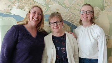 Portrait Anngelica Kristoferkvist, Hanna Lempinen and Linda Lundmark