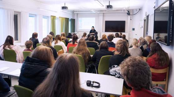 Linda Sandberg, UCGS, föreläser