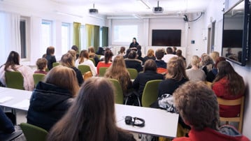 Linda Sandberg, UCGS, föreläser