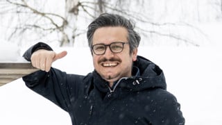 Bild på Maria Fällman och Kemal Avican ute i snön