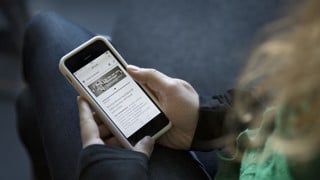Bild på mobiltelefon