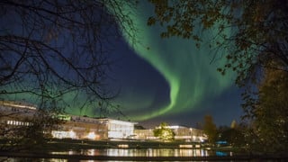 Bild på Norrsken över campus