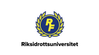 Riksidrottsuniversitetets logotyp.