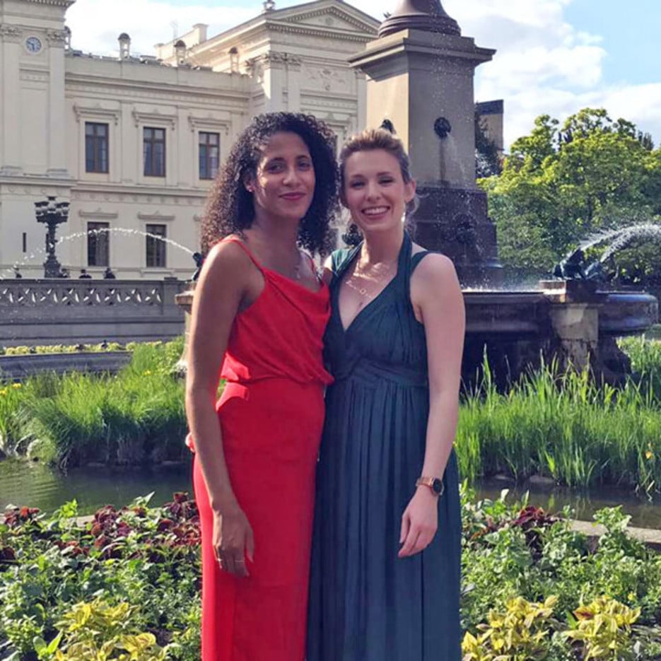 Djenane Liasse och Jana Tigges.