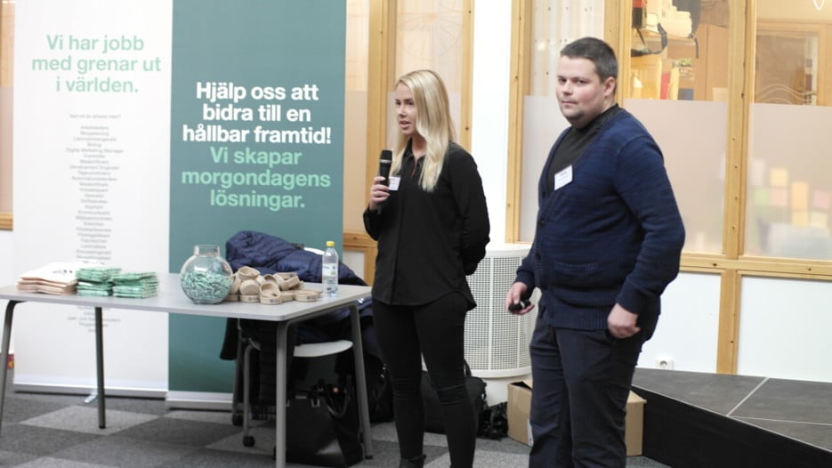 Bild på Mikaela Öhrvall och Marcus Bäckström, Knightec