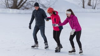 Bild på skridskoåkare