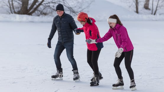 Bild på skridskoåkare