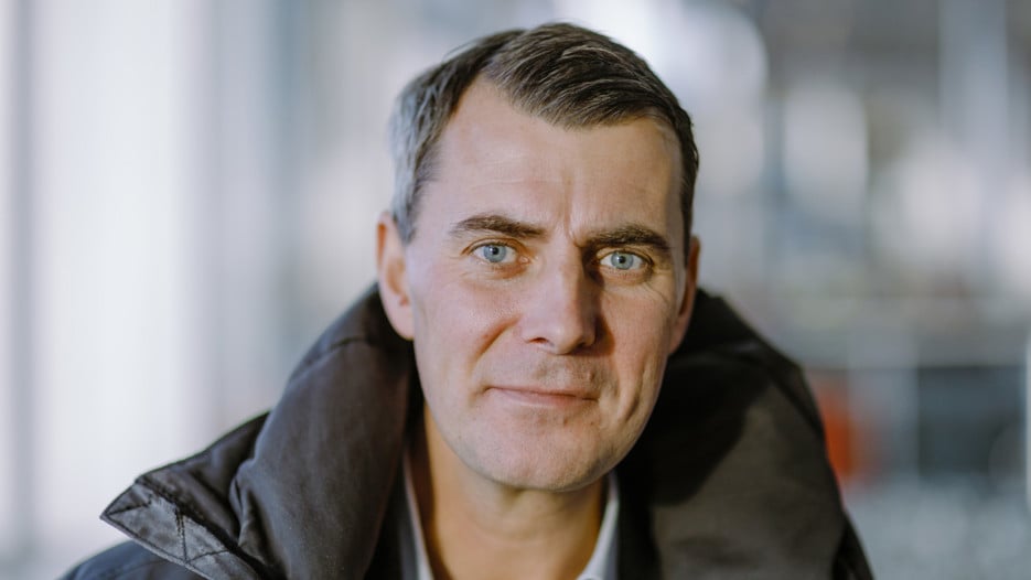 Porträtt på Pelle Snickars, professor vid Humlab, Umeå universitet.