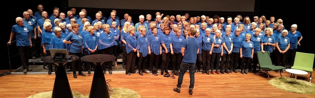 Kör som står på scen