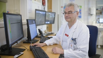 Porträtt av Stefan Söderberg, professor i internmedicin, Institutionen för folkhälsa och klinisk medicin, Umeå universitet.