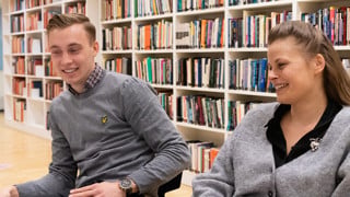 Ludwig Fridolfsson och Anette Andersson är studenter på Personalvetarprogrammet