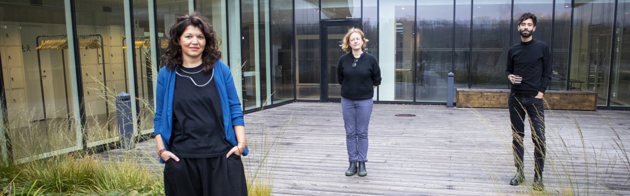 Bild på tre nya lektorer vid Arkitektshögskolan, Umeå universitet