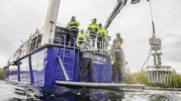Utsättning av SPEARS i vatten