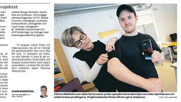 VK-artikel 19 februari 2022 av Karin Bernspång, foto: Per Landfors foto